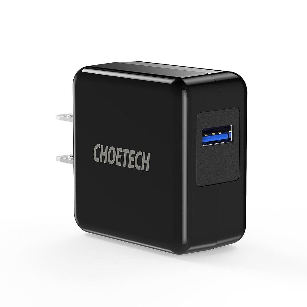 CHOETECH US 18W QC3.0 Quick Charger USB Wall Charger Power Adapter for Smartphone Tablet CHOETECH US 18W QC3.0 Quick Charger USB Wall Charger Power Adapter for Smartphone Tablet
