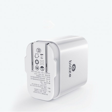 BIAZE DY069C 18W QC3.0 USB Type C PD Charger Power Adapter  for Tablet Smartphone