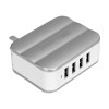 Earldom 5V 6.2A 4 USB Port Charger Adapter For Tablet Phone - Silver