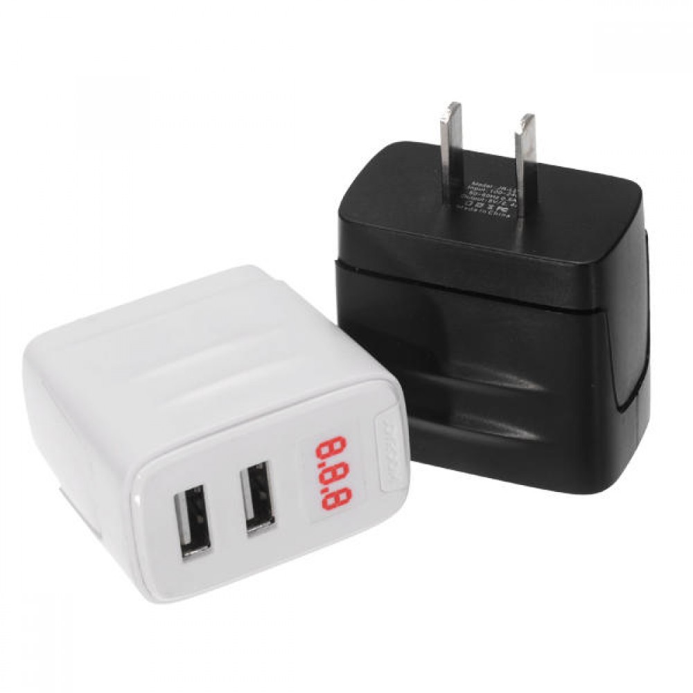 JOYROOM L202 Intelligent Double USB Charger For Tablet Cell Phone - white JOYROOM L202 Intelligent Double USB Charger For Tablet Cell Phone - white