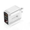 20W USB+PD Quick Charger Power Adapter with Digital Display for Tablet Smartphone - White EU