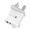 QC3.0+PD18W Quick Charger Power Adapter for Tablet Smartphone - EU Plug