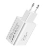 HCJTWIN 20W PD Quick Charger Power Adapter for Tablet Smartphone - White EU Plug