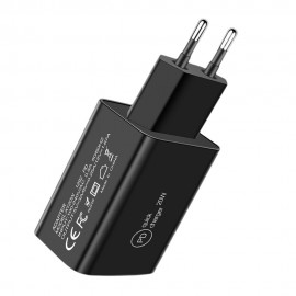 HCJTWIN 20W PD Quick Charger Power Adapter for Tablet Smartphone - White EU Plug