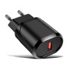 EU QC3.0 USB Charge Fast Charging Wall Charger Power Adapter for Tablet Smartphone - White