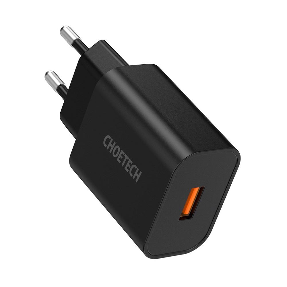 CHOETECH Q5003 18W QC 3.0 Quick Charge USB Port Wall Charger for Smartphone Tablet Laptop - AU CHOETECH Q5003 18W QC 3.0 Quick Charge USB Port Wall Charger for Smartphone Tablet Laptop - AU