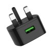 HOCO C70B UK QC3.0 Charger Power Adapter With Type-C Cable For Tablet Smartphone