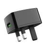 HOCO C70B UK QC3.0 Charger Power Adapter With Type-C Cable For Tablet Smartphone