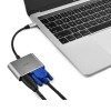 WIWU A20VH Lite 2 in 1 Type C to HD+VGA Converter Multifunctional USB HUB Adapter