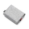 ACECOAT Steak Felt Power Pack Mini Accessories Bag Tablet Case - Light Grey