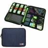BUBM oversized Capacity Watch Tablet Earphone U Disk Cable Digital Devices Cable Organizer Case Storage Bag - Blue