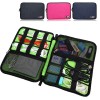 BUBM oversized Capacity Watch Tablet Earphone U Disk Cable Digital Devices Cable Organizer Case Storage Bag - Blue