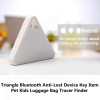 Triangle bluetooth Anti Lost Device Key Kids Tracer Finder For Tablet Cell Phone - White