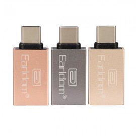 Earldom Type C Metal Aluminum Adapter for Tablet Cell Phone - Rose Gold