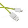 1.0M USB 2.0 to Micro USB Charging Data Line for Tablet Cell Phone - Green