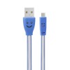 1.0M USB 2.0 to Micro USB LED Charging Data Line for Tablet Cell Phone - Yellow