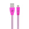 1.0M USB 2.0 to Micro USB LED Charging Data Line for Tablet Cell Phone - Yellow