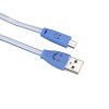 1.0M USB 2.0 to Micro USB LED Charging Data Line for Tablet Cell Phone - Yellow