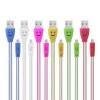 1.0M USB 2.0 to Micro USB LED Charging Data Line for Tablet Cell Phone - Yellow