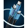 AWEI CL-972 PD120W 3 to 1 Tyep-C Fast Charging Intelligent Temperature Control Data Cable for XIAOMI Smartphone Tablet - Black