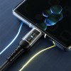 AWEI CL-138T PD Fast Charge 60W Data Cable With Light  for XIAOMI Samrtphone Tablet - Black