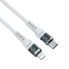 AWEI CL-138T PD Fast Charge 60W Data Cable With Light  for XIAOMI Samrtphone Tablet - Black