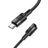 HOCO U107 USB Male to Type-C Female Charging Data Extension Transfer Cable 1.2M - Black