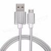 1.2M Braided Micro USB 2.0 Charger Data Sync Cable Cord For Tablet Cell Phone - Purple
