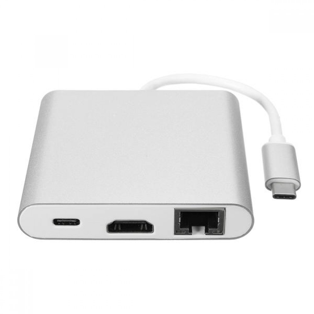4 In1 USB Type-C 4K/2K HD RJ45 Hub PD Charger Converter Lan Adapter 4 In1 USB Type-C 4K/2K HD RJ45 Hub PD Charger Converter Lan Adapter