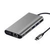 JULI 310C 8 in 1 USB 3.1 Type C Data HUB with 2*USB 3.0 4K HD VGA RJ45 SD Card Reader Docking Station for  Tablet Laptop