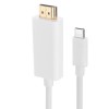 6ft 1.8M 4K USB3.1 Type C Male to HD Male Adapter Cable For Tablet MacBook Pro  - white