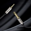 Biaze 3.5mm to Dual 6.5mm Audio Cable 3m 1 to 2 Audio Cable Connector Silver Plating for Mobile Phone Computer Sound Y56
