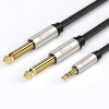Biaze 3.5mm to Dual 6.5mm Audio Cable 3m 1 to 2 Audio Cable Connector Silver Plating for Mobile Phone Computer Sound Y56