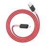Hoco X48 Soft Silicone Charging Data Cable 1m USB to Micro USB for Mobile Phone Tablet - White