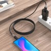Hoco X48 Soft Silicone Charging Data Cable 1m USB to Micro USB for Mobile Phone Tablet - White