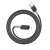 Hoco X48 Soft Silicone Charging Data Cable 1m USB to Micro USB for Mobile Phone Tablet - White