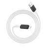 Hoco X48 Soft Silicone Charging Data Cable 1m USB to Micro USB for Mobile Phone Tablet - White