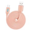 Smart LED Auto Disconnect Charger Nylon Braided Micro USB 2A Tablet Cable-1M - Gold