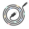 HOCO U63 Micro USB Charging Data Sync With Backlight Cable for Tablet Smartphone 1.2M - White