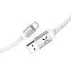 HOCO U63 Type C Charging Data Cable Sync With Backlight for Tablet Smartphone 1.2M - White