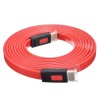 ULT unite HD Red Transparent FLAT CABLE - 3M