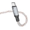 HOCO U112 60W Type-C Luminous Charging Data Cable for Samsung XIAOMI HUAWEI Smartphone Tablet - TYPE-C