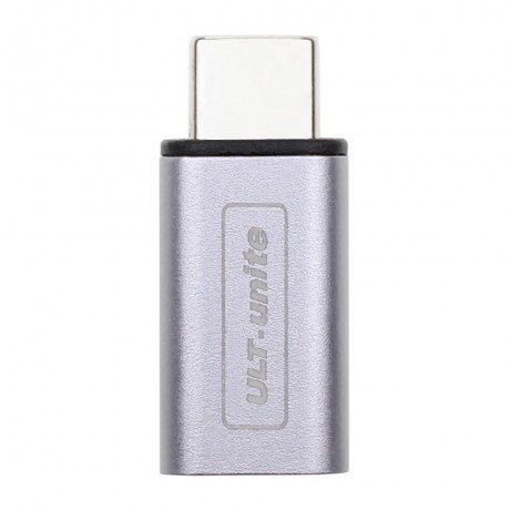 ULT-unite USB Type C Male to Female Adapter for Tablet Smartphone - Gray