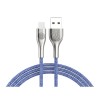 HOCO U59 Nylon Micro USB Charging Data Sync Cable Touch LED Light for Tablet Smartphone 1.2M - Gray