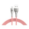 HOCO U59 Nylon Micro USB Charging Data Sync Cable Touch LED Light for Tablet Smartphone 1.2M - Gray