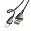  HOCO U62 Type C Data Sync Charging Cable for Tablet Smartphone 1.2M - Black