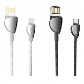  HOCO U62 Type C Data Sync Charging Cable for Tablet Smartphone 1.2M - Black
