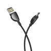 HOCO U62 Micro USB Data Sync Charging Cable for Tablet Smartphone 1.2M - Black