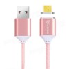 EIVOTOR 1 Meter Magnetic Micro USB Charging Cable for Cellphone Tablet - Rose Gold
