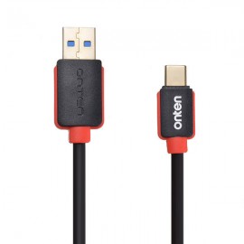 Onten OTN 69001 Flashing USB Type C Cable for devices with Type C port - white